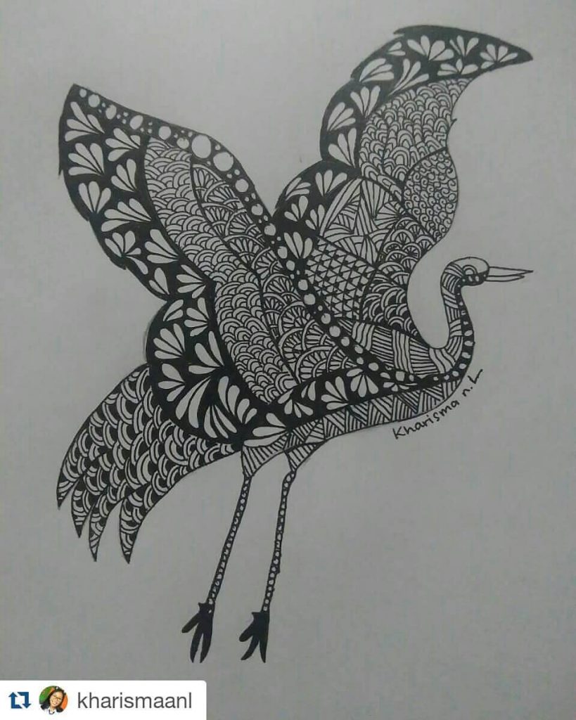 Gambar Doodle Hewan burung