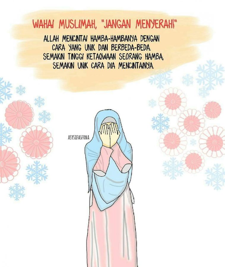 gambar kartun muslimah sedih