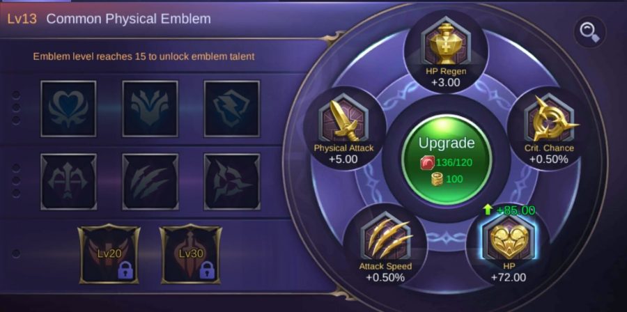 Seting Emblem Set Mobile Legends Game Mobile Legends
